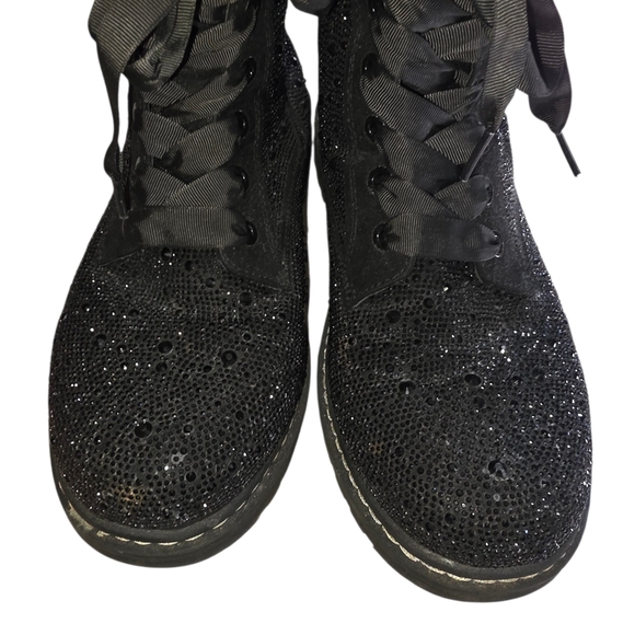 Torrid X Betsey Johnson Rylee Rhinestone Combat Boot Doc Martens Style - Picture 8 of 11